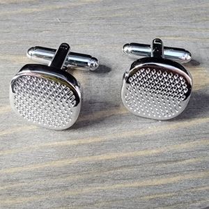 Stainless Steel Textured Cufflinks